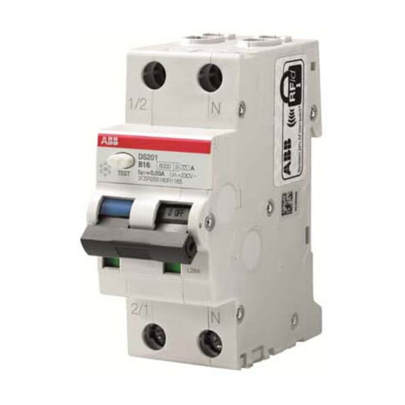 ABB Stotz S&J FI/LS-Schalter 6kA, 1p+N DS201A-C10/0,03