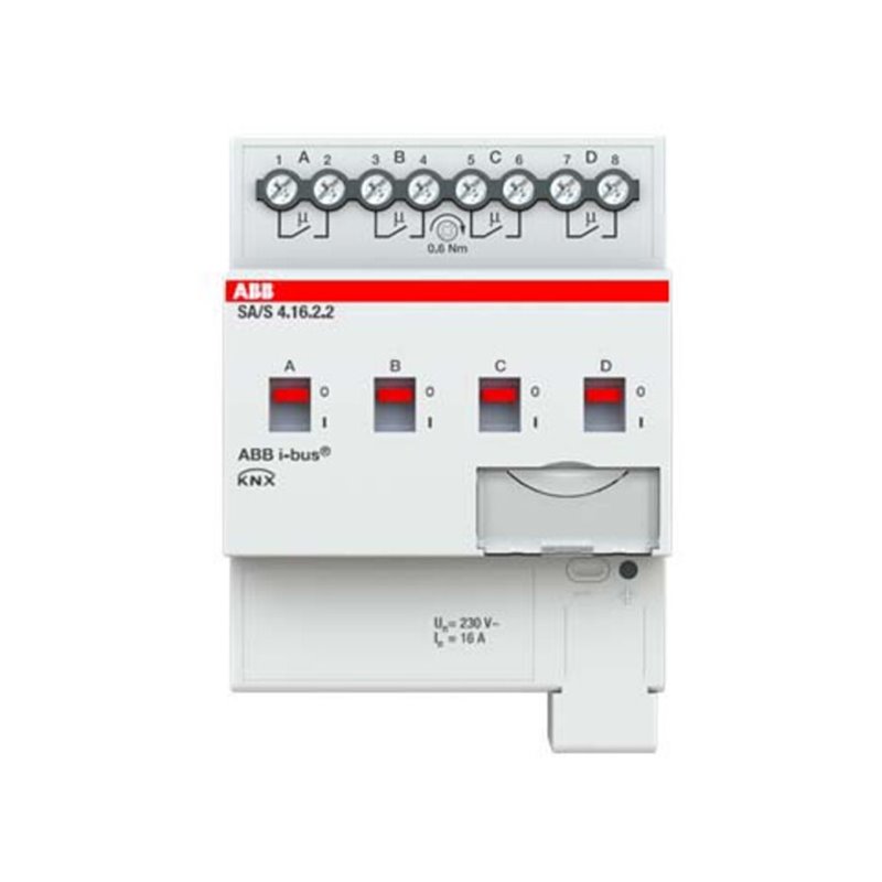 ABB Stotz S&J Schaltaktor 4fach, 16A, REG SA/S4.16.2.2