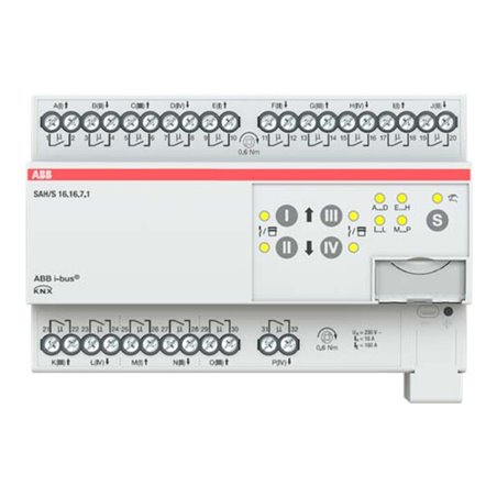 ABB Stotz S&J Schalt-/Jalousieaktor 16fach 16A, REG SAH/S16.16.7.1