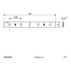 EVN Lichttechnik LED-Strip 5m 3000K 24V/DC IP20 SB2024302802