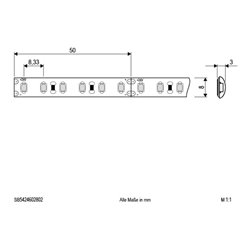 EVN Lichttechnik LED-Strip 5m 3000K 24V/DC IP54 SB5424602802