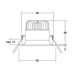 Brumberg Leuchten LED-Einbaudownlight 12384173
