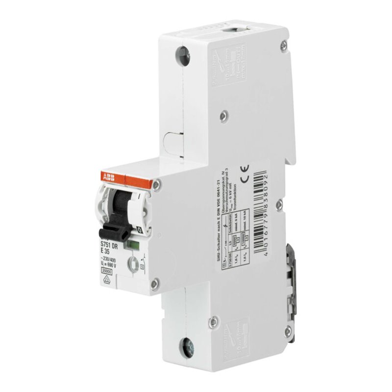 ABB Stotz S&J Haupleitungsschutzschalter 35A E 25kA 1P S751DR-E35