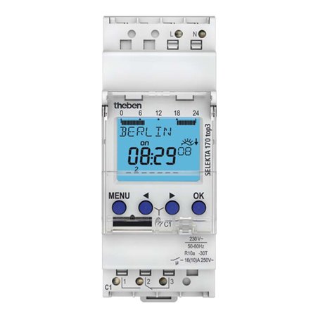 Theben Digitale Zeitschaltuhr 1 Kanäle SELEKTA 170 top3