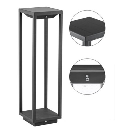 EVN Lichttechnik Solar-LED-Wegeleuchte 3000K anthrazit WLS50451502