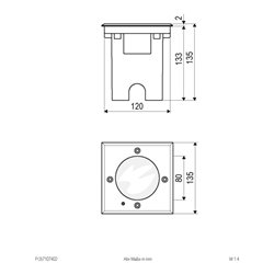 EVN Lichttechnik LED-Bodenleuchte IP67 3000K PC67107402