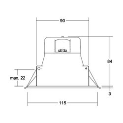 Brumberg Leuchten LED-Einbaudownlight 3000K/4000K/5700K 32026073