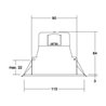 Brumberg Leuchten LED-Einbaudownlight 3000K/4000K/5700K 32026073