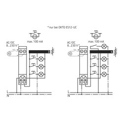 Theben Stromstoßschalter 1 Kanal/Kontakt S OKTO ES12-UC