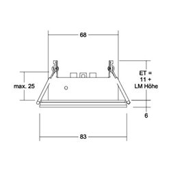 Brumberg Leuchten Einbaumodul rund 45320080