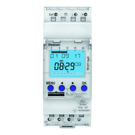 Theben Digitale Zeitschaltuhr Wochenprog. 1K TR 611 top3