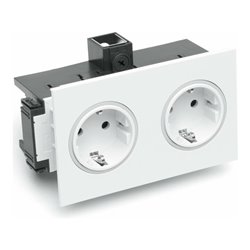 Rehau Steckdose 2-fach SIGNA IN rws BRK 2STD rws/rt