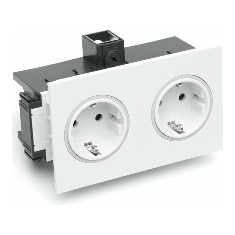 Rehau Steckdose 2-fach SIGNA IN rws BRK 2STD rws/rt