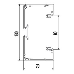 Rehau SIGNA STYLE Unterteil 70x130 eloxiert BRA 70130 EL
