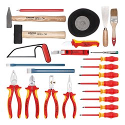 Knipex-Werk VDE-Werkzeugkoffer schwarz, 24-teilig 00 21 05 HL S