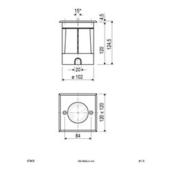 EVN Lichttechnik Bodeneinbauleuchte 230V GU10 max. 35W 679 435