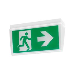 Brumberg Leuchten LED-Rettungszeichenleuchte mit Piktogramm, 3/8h 79030004