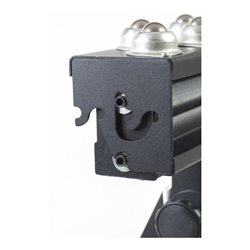 STIER Rollständer, 200 kg Tragkraft, mit Kugelleiste und Tragrolle