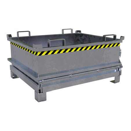 Bauer Südlohn Mini-Klappbodenbehälter MSB 400, feuerverzinkt