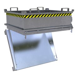 Bauer Südlohn Mini-Klappbodenbehälter MSB 400, feuerverzinkt