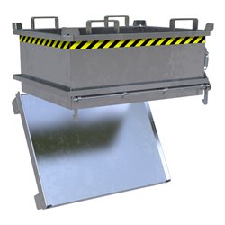 Bauer Südlohn Mini-Klappbodenbehälter MSB 250, feuerverzinkt