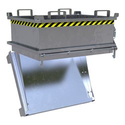 Bauer Südlohn Mini-Klappbodenbehälter MSB 250, feuerverzinkt