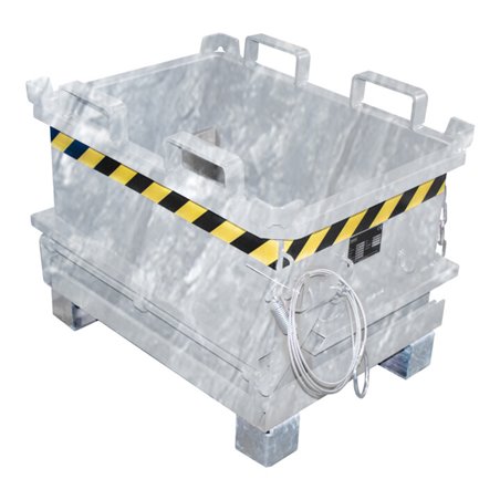 Bauer Südlohn Mini-Klappbodenbehälter MSB 150, feuerverzinkt