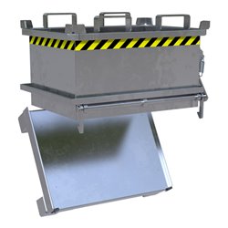 Bauer Südlohn Mini-Klappbodenbehälter MSB 150, feuerverzinkt