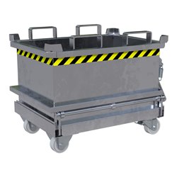 Bauer Südlohn Mini-Klappbodenbehälter MSB 150, feuerverzinkt