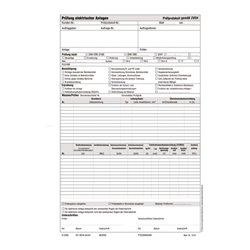 Beha-Amprobe Prüfprotokollblock nach DIN VDE 0100 FTC00001278D