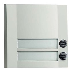 Grothe Klingeltaster 2fach 90x90x18,5mm, ws/sw DOMOLUX DUO