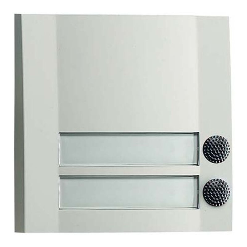 Grothe Klingeltaster 2fach 90x90x18,5mm, ws/sw DOMOLUX DUO