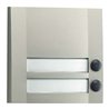 Grothe Klingeltaster 2fach 90x90x18,5mm, sil/sw DOMOLUX DUO SIM/SW