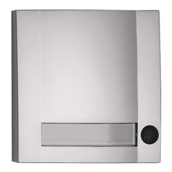 Grothe Klingeltaster 1fach 90x90x18,5mm, sil/sw DOMOLUX SIM/SW