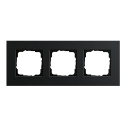 Gira Abdeckrahmen 3-fach aluminium schwarz 0213126