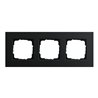 Gira Abdeckrahmen 3-fach aluminium schwarz 0213126