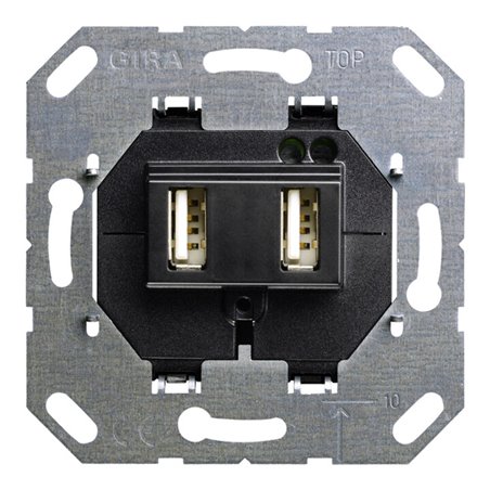 Gira USB Spannungsvers. 2fach Einsatz 235900