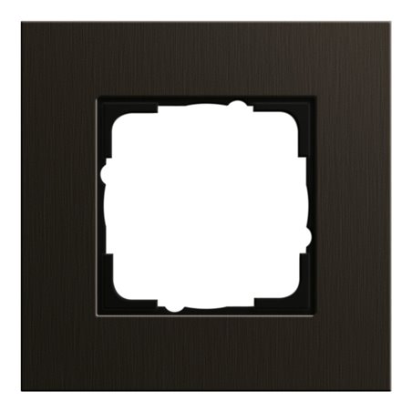 Gira Abdeckrahmen 1-fach aluminium braun 0211127