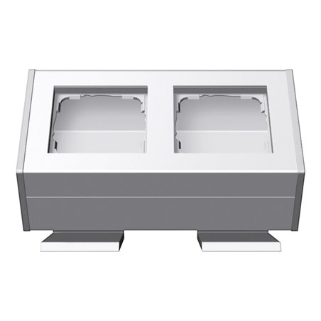 Gira Gehäuse 2-fach rws m.Befestigungswinkel 119227