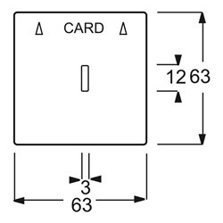 Busch-Jaeger Zentralscheibe dav/sws für Cardschalter 1792-84