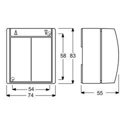 Busch-Jaeger Jalousieschalter 2601/4 W-54