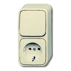 Busch-Jaeger Kombination Steckd.+We.schalter 2601/6/2300 EAP