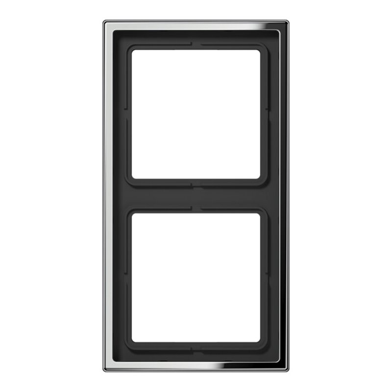 Jung Rahmen 2-fach gl.chr waage/senkrecht GCR 2982