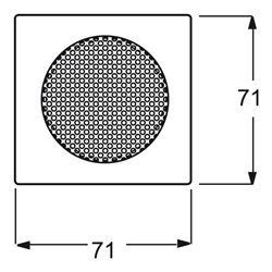 Busch-Jaeger Zentralscheibe alpinws f.EB-Lautsprecher 8253-74