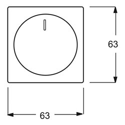Busch-Jaeger Zentralscheibe eds für Drehdimmer 6540-866-102