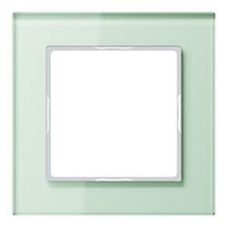 Jung Glasrahmen 1-fach mt/ws waage/senkrecht AC 581 GL WMT