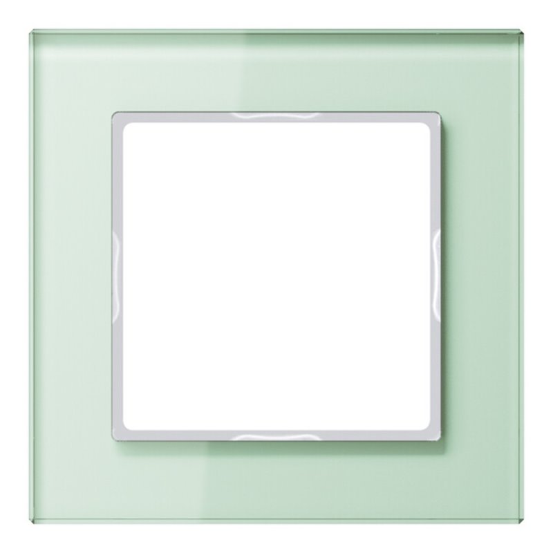 Jung Glasrahmen 1-fach mt/ws waage/senkrecht AC 581 GL WMT