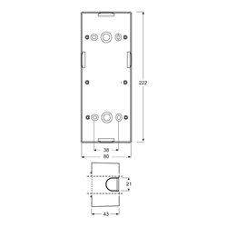 Busch-Jaeger Aufputz-Gehäuse 3fach, studioweiss 1703-84