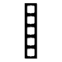 Busch-Jaeger Rahmen 5-fach schwarz matt, f.lin. 1725-885K