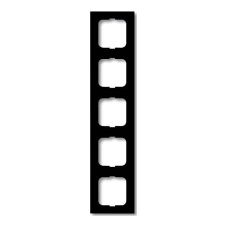 Busch-Jaeger Rahmen 5-fach schwarz matt, f.lin. 1725-885K